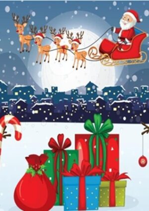 Packs of 6 Christmas Cards (Design No6)